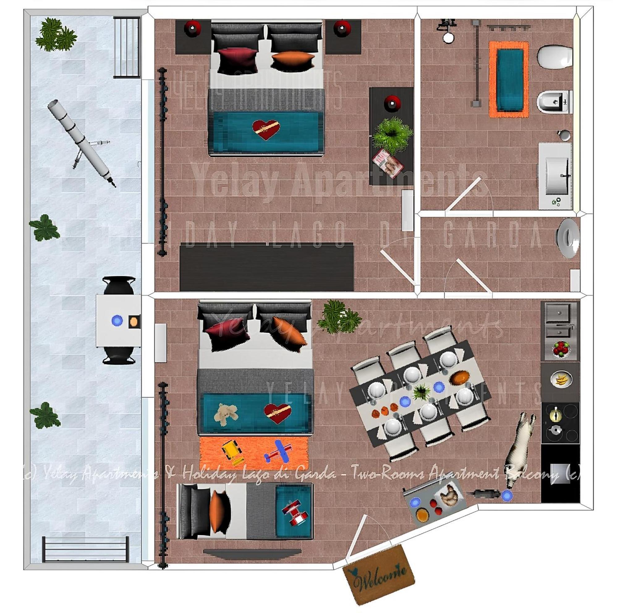 Yelay Apartments & Holiday Lago Di Garda Raffa ภายนอก รูปภาพ